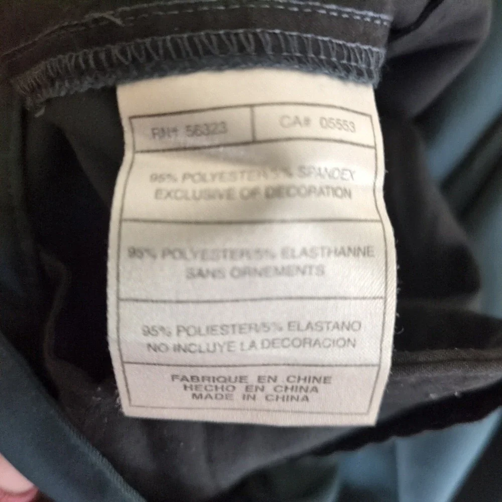 Nike Golf Fit Dry Pants Mens 36x30 Gray/Green Flat Front Stretch Trousers Slacks